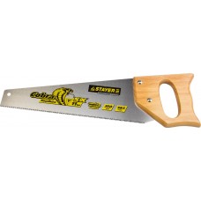 Ножовка STAYER 1515-35 "PROFI" "TOOL BOX" по дереву, тонкое пилен, дерев ручка, импульс закалка, мелк зуб,11 TPI (2,3мм), 350мм